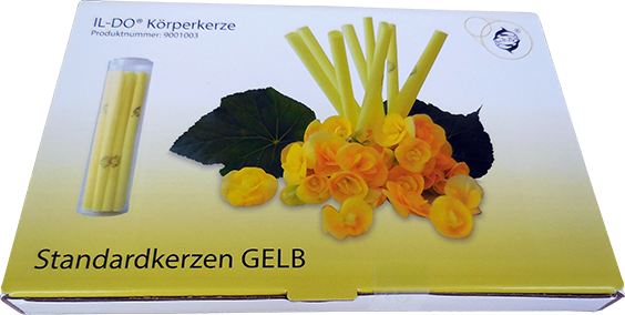 IL-DO® Körperkerzen gelb, Solar-Plexus Chakra – Bild 2